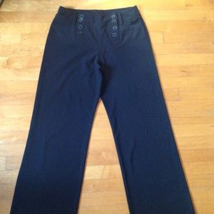 Larry Levine Black Dress Pants Size 6 Petite